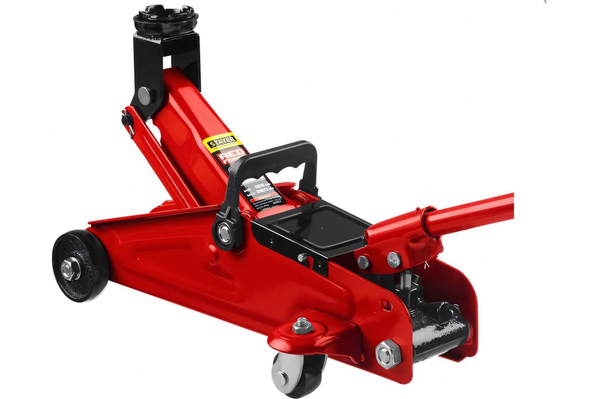 Домкрат гидравлический подкатной STAYER RED FORCE 2т 125-320 мм