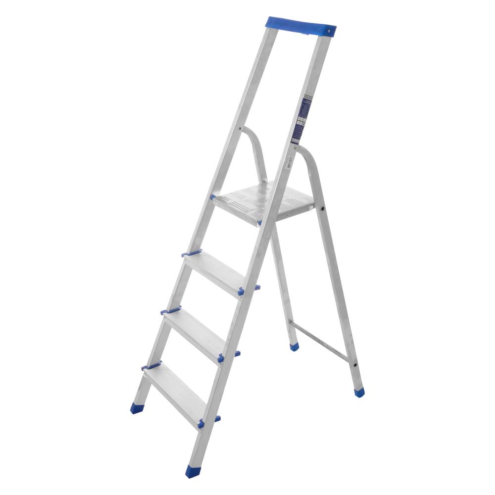 Стремянка алюминиевая с органайзером 4 ступени AS04LX