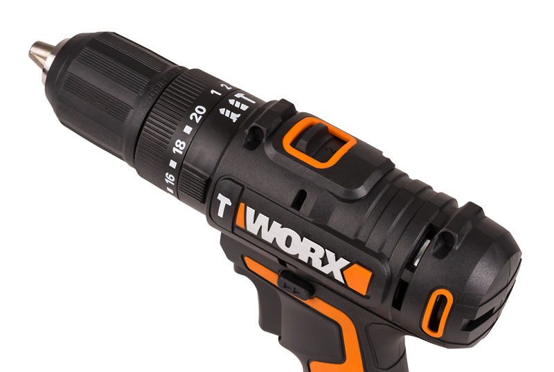 Дрель-шуруповерт ударная аккумуляторная WORX WX370, 50Нм, 20В, 2Ач x2, ЗУ 2А, кейс