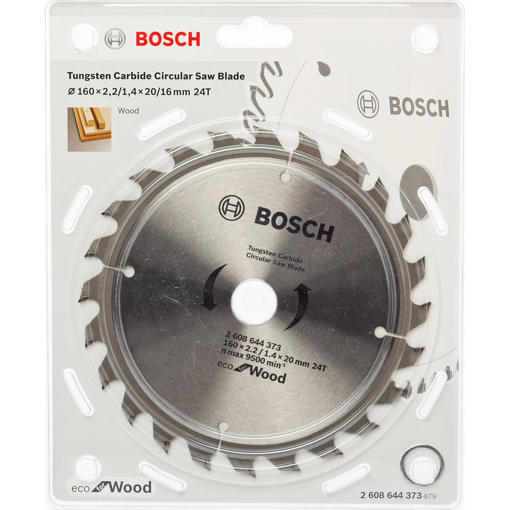 Диск пильный Bosch твердосплавный 160х20х 24 ECO (373)