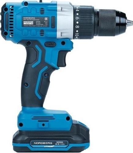 Шуруповерт аккумуляторный макс диам. сверла 13мм, 20В, 80Нм с 2шт акк. и зар. уст-вом NORDBERG NE108