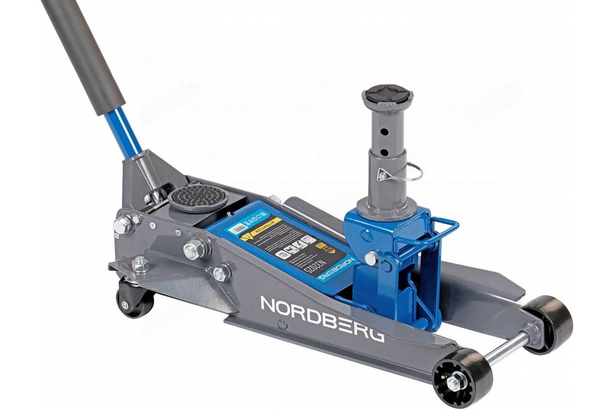 Домкрат подкатной 2 / 3 т с изменяемой высотой подхвата и регулируемой проставкой NORDBERG N32025