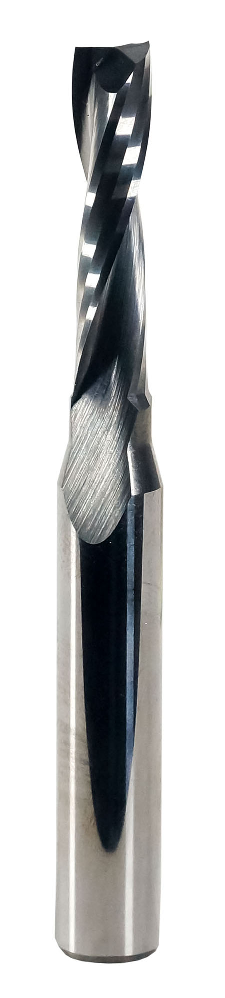 Фреза спиральная с двумя режущими гранями, верхний рез Ø 6х27 мм хвостовик 8 мм Энкор (46650)