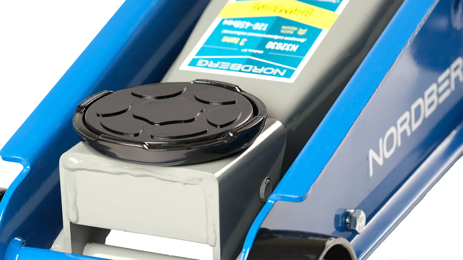 Домкрат подкатной 3 т с резиновой насадкой, быстрый подъем NORDBERG N32030