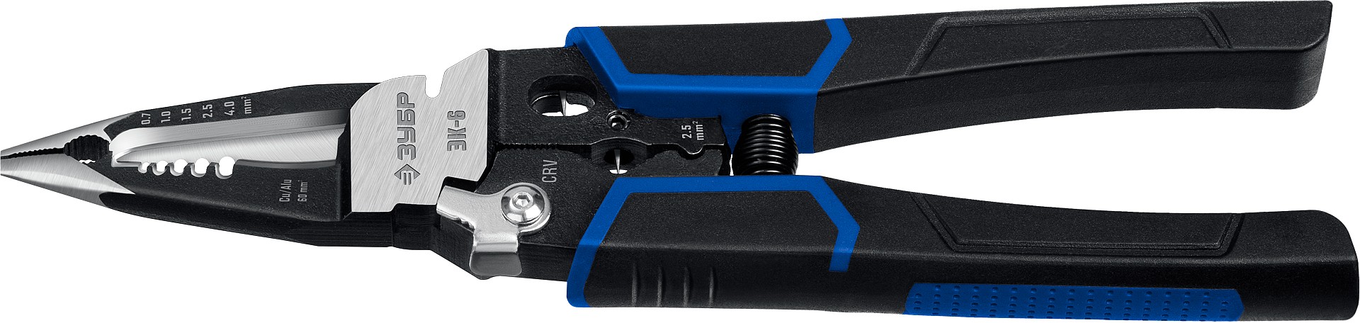 ЗУБР ЭК-6, 6в1 клещи электромонтажные (23348)