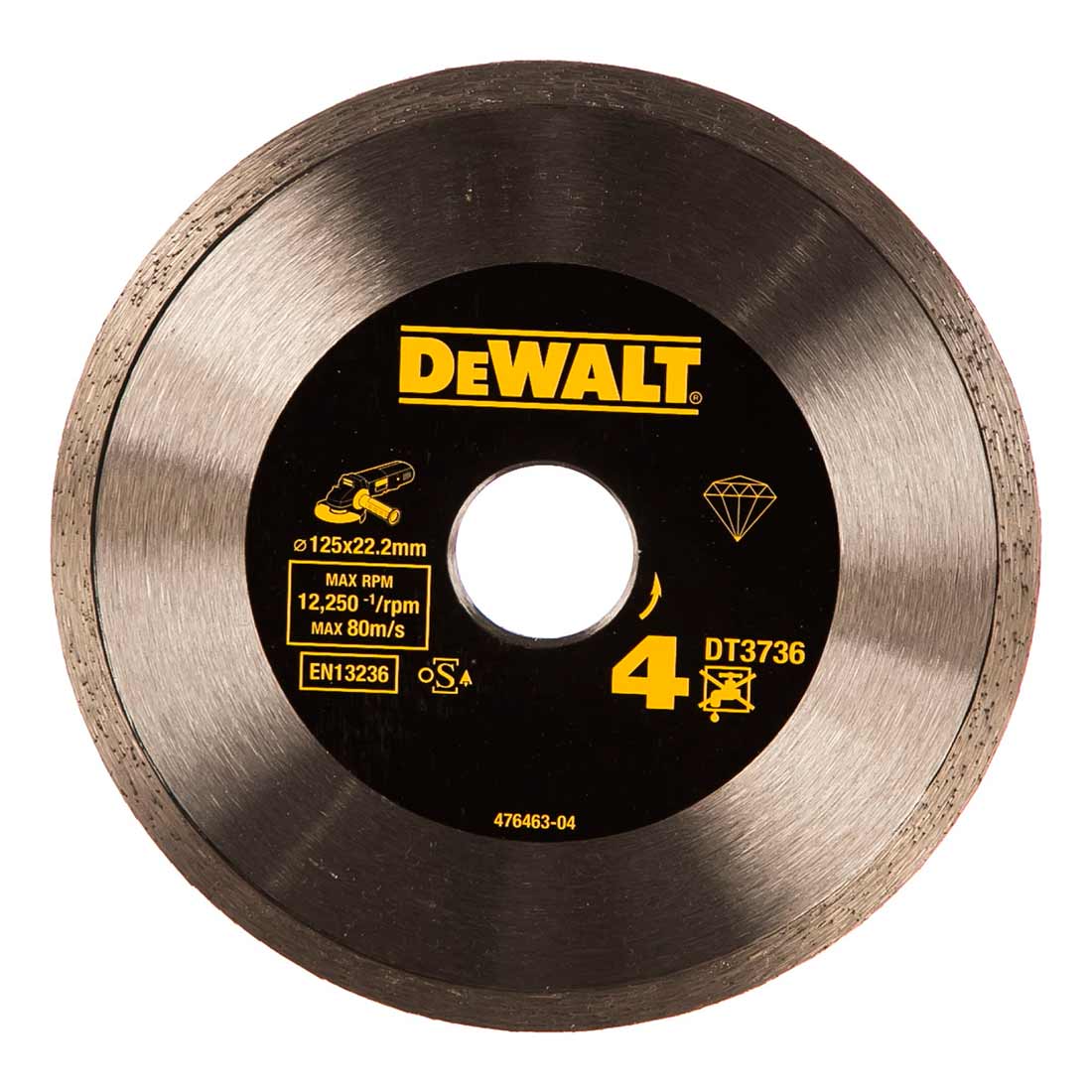 Круг алмазный DeWalt ф125х22,2 керамика DT3736