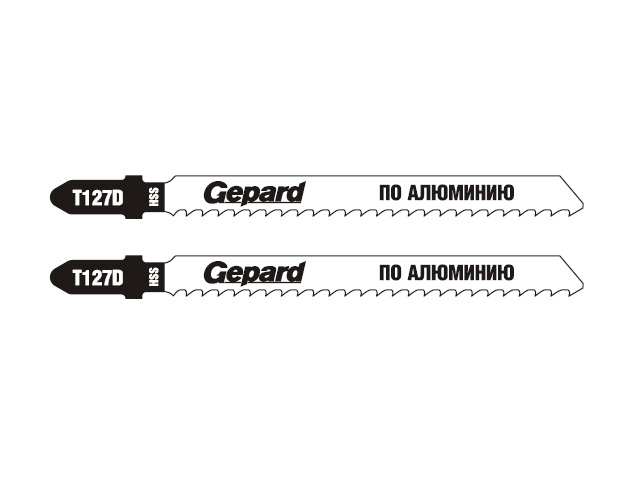 Пилка лобз. по алюминию T127D (2 шт.) GEPARD (GP0630-04)