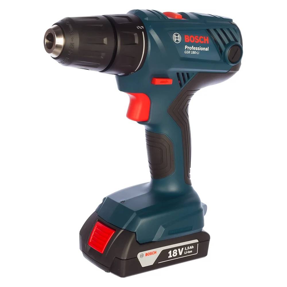 Шуруповерт аккумуляторный Bosch GSR 180-LI (2Ач)
