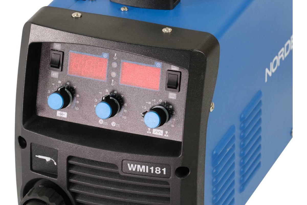 Аппарат сварочный инверторный MIG+MMA, 220 В NORDBERG WMI181