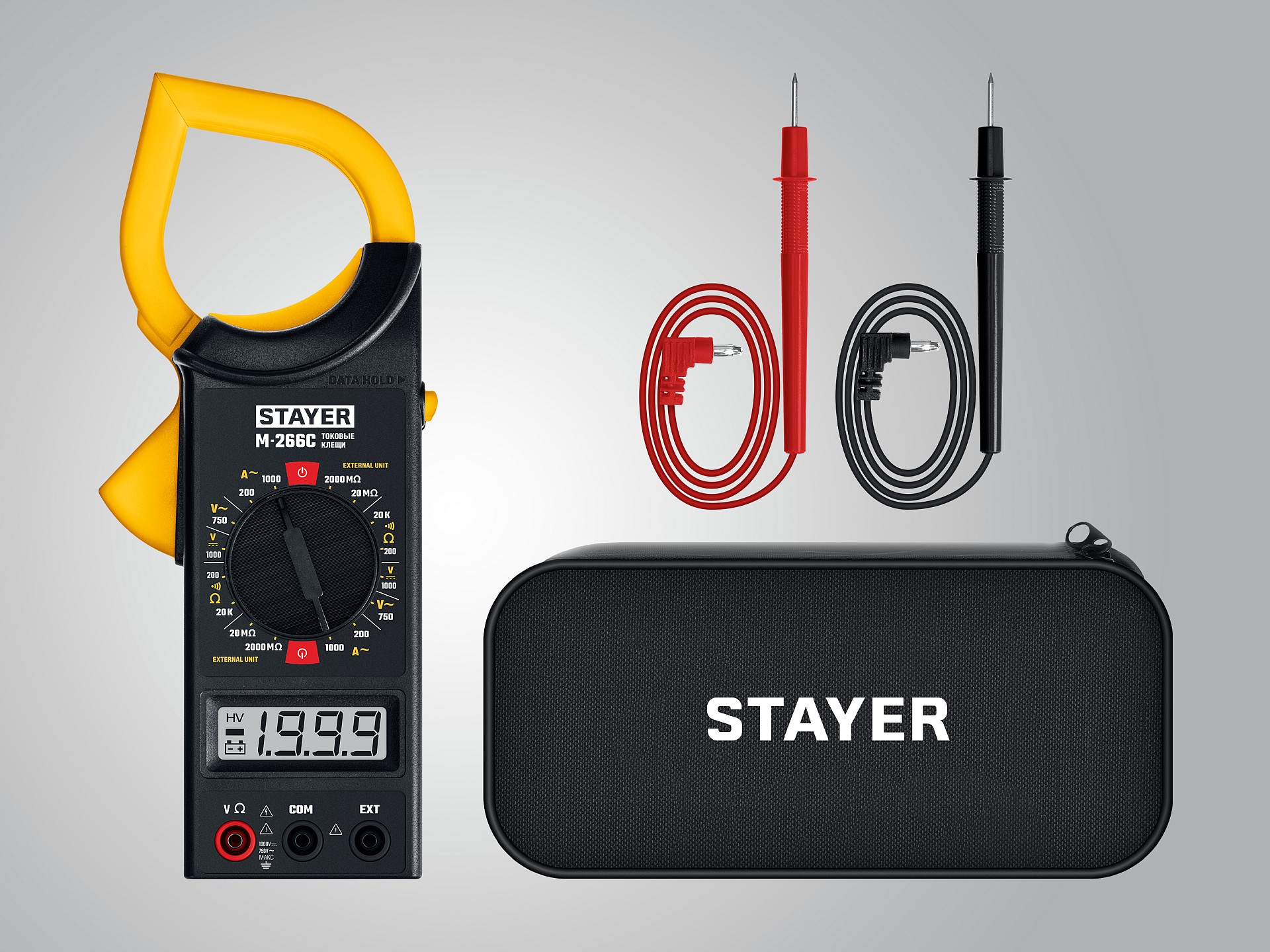 STAYER M266C Цифровые токовые клещи (59820)