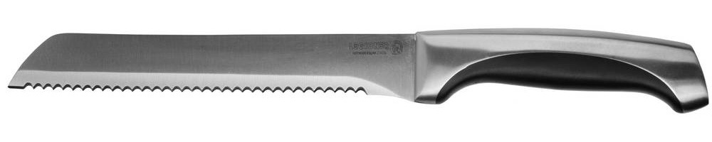 LEGIONER Ferrata, 200 мм, нержавеющее лезвие, рукоятка с металлическими вставками, хлебный нож (47943)