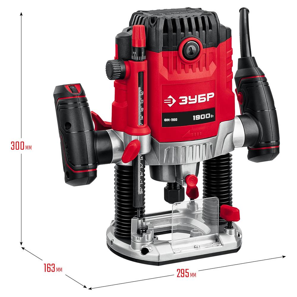 ЗУБР 1900 Вт, 50 мм, универсальный фрезер (ФМ-1900)