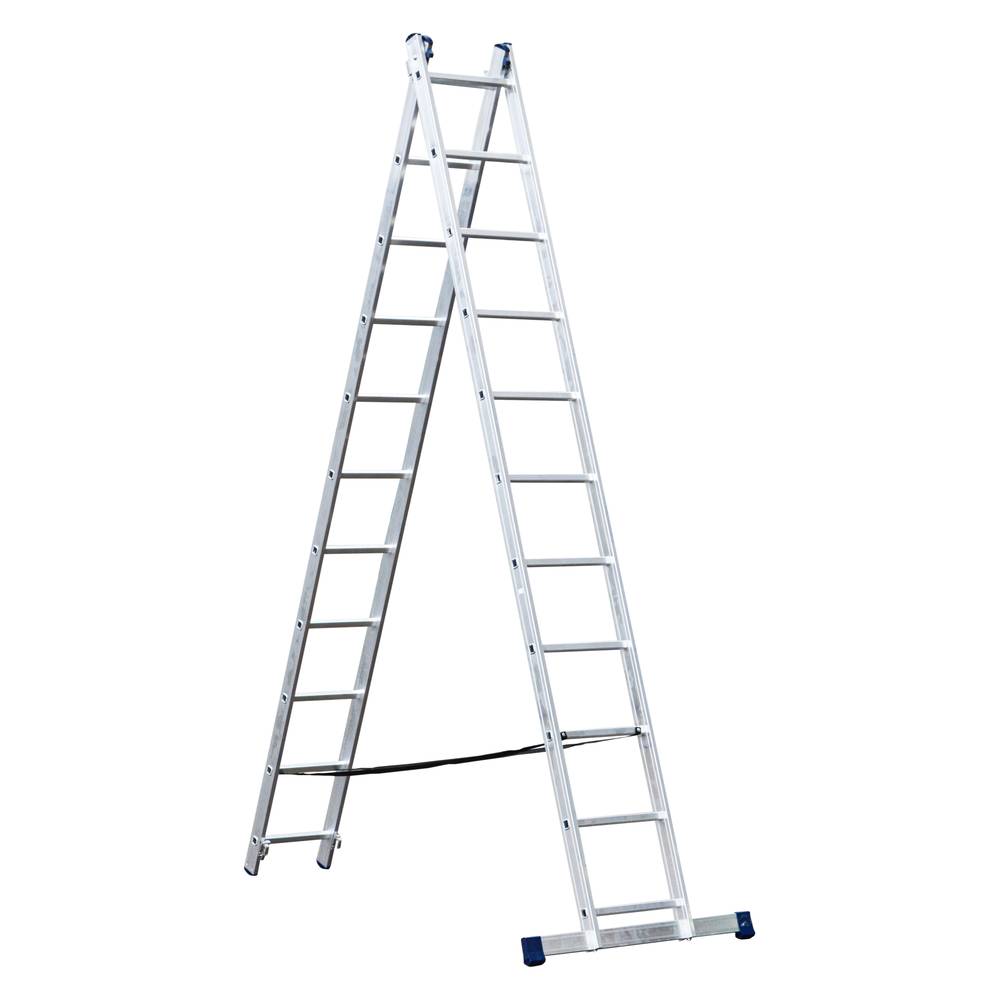 Лестница двухсекционная универсальная STAIRS 11 ступеней AL211