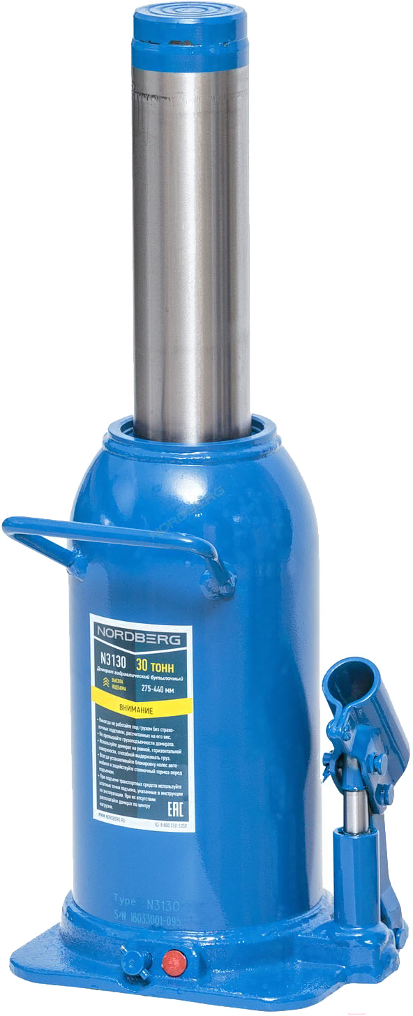Домкрат бутылочный, 30 т NORDBERG N3130