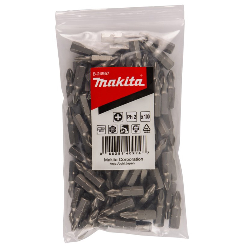 Насадка Makita PH2, 25 мм, C-form, 100 шт.