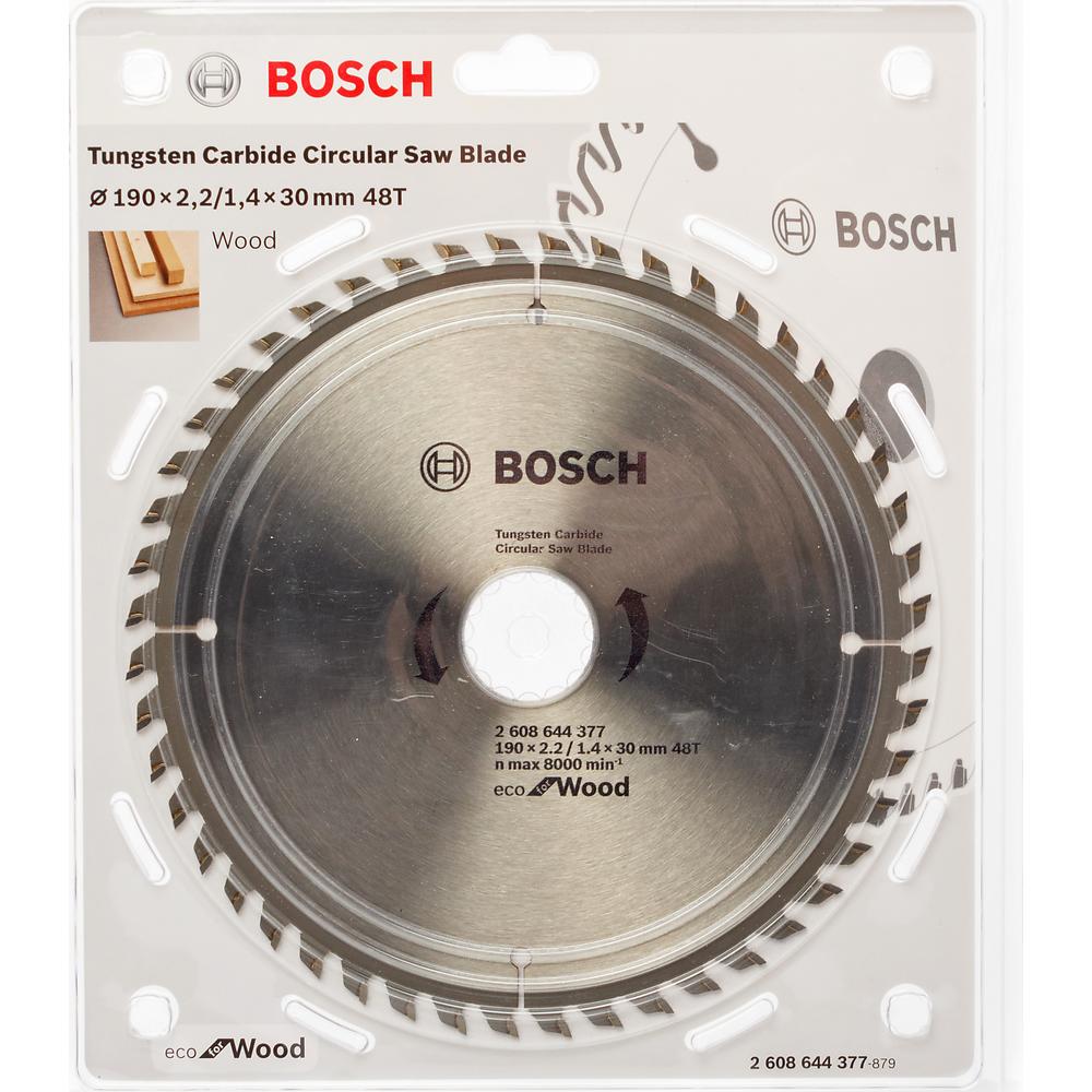 Диск пильный Bosch твердосплавный 190х30х 48 ECO (377)