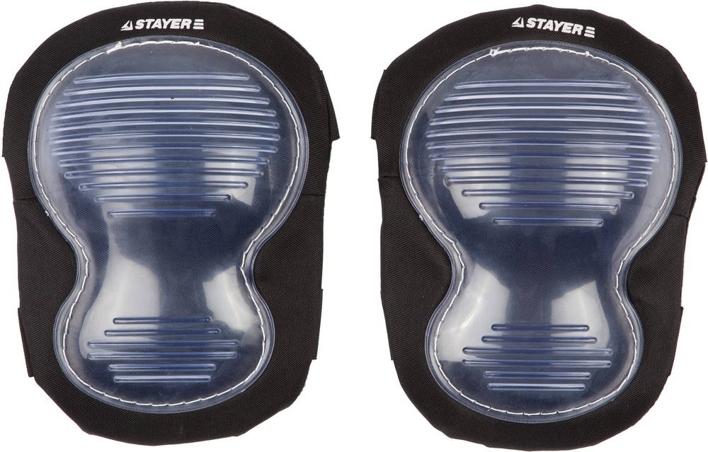 STAYER MASTER двойная пластиковая накладка, противоскользящая поверхность, наколенники защитные (11199)