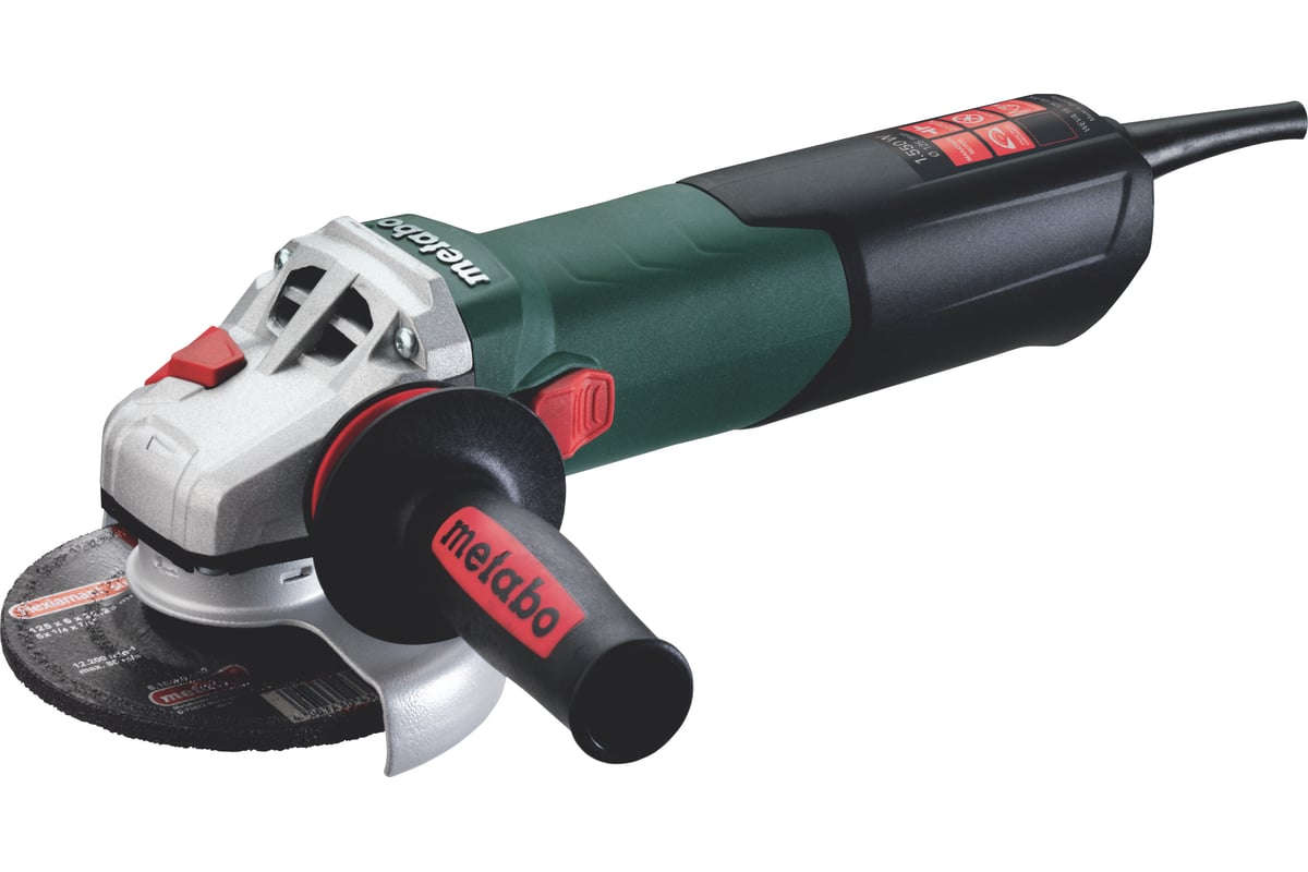 Машина шлифовальная угловая Metabo WEVA 15-125 квик/Quick
