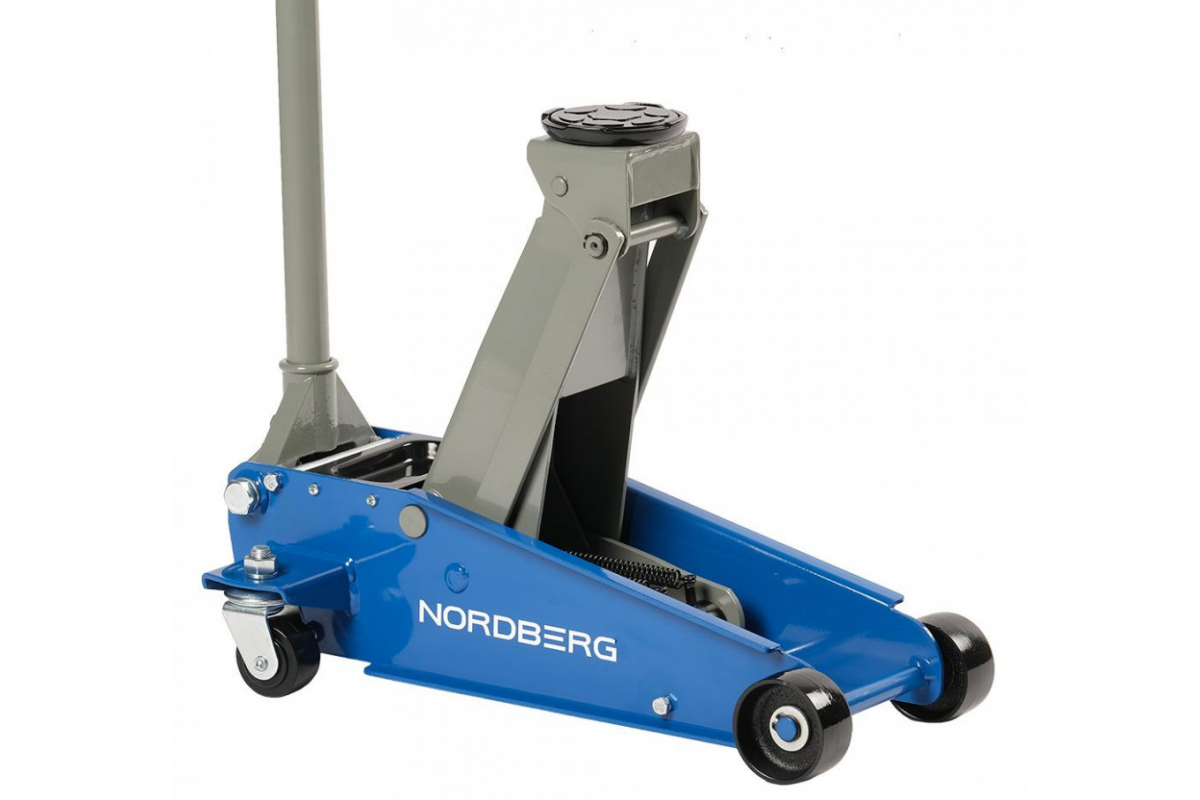 Домкрат подкатной 3 т с резиновой насадкой, быстрый подъем NORDBERG N32030