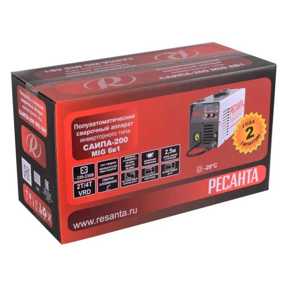 Полуавтомат сварочный РЕСАНТА САИПА-200 (MIG/MAG)