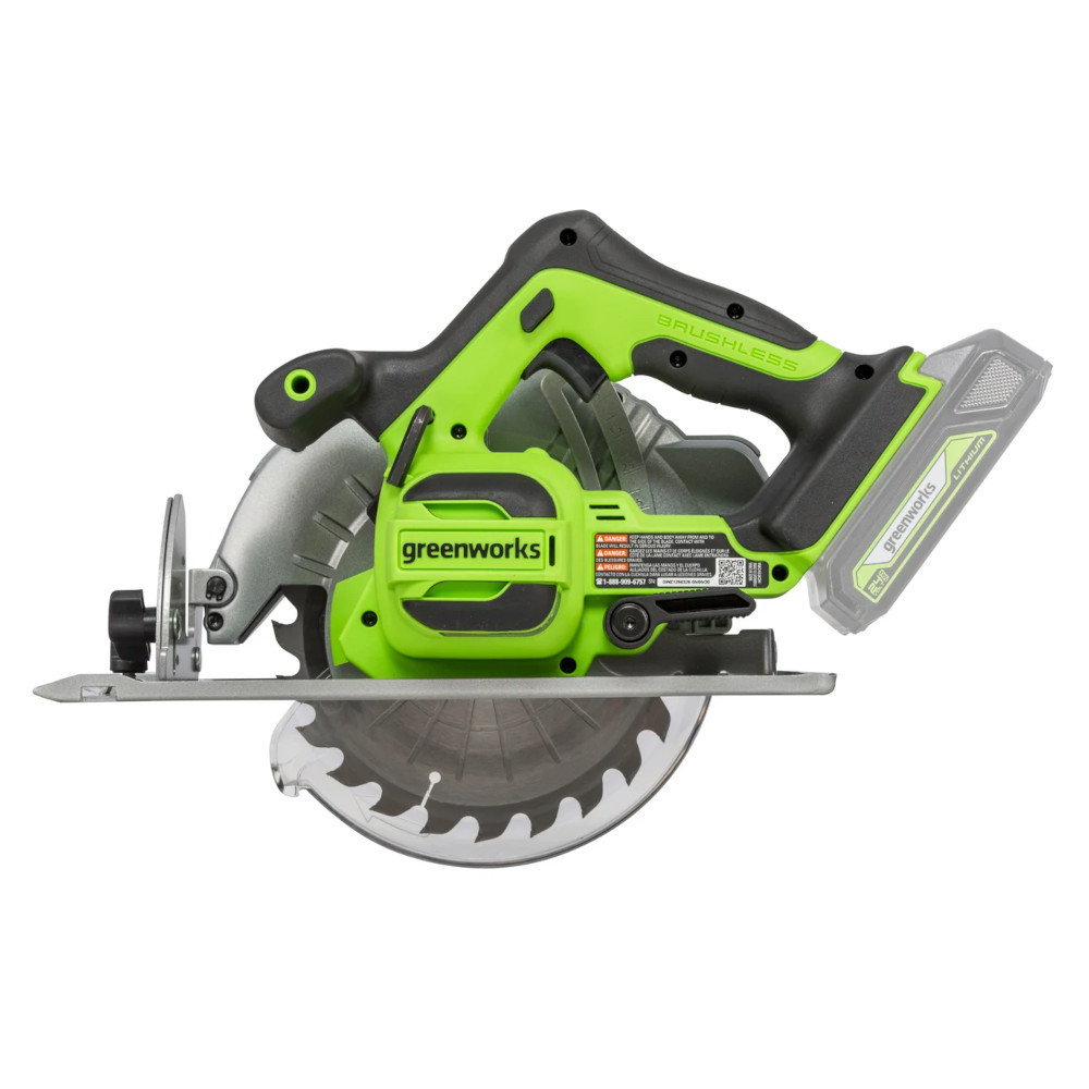 Пила циркулярная Greenworks GD24CS (без АКБ и ЗУ)