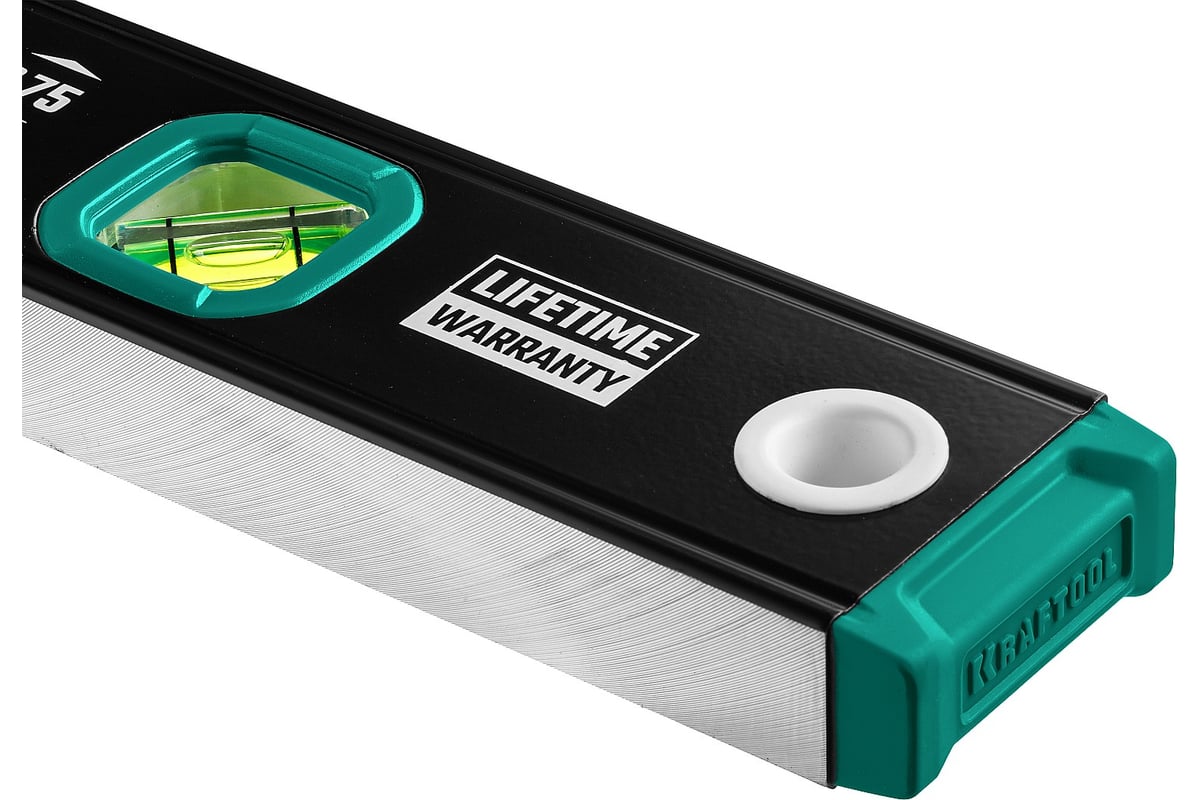 Профиль усиленный с зеркальным глазком, магнитный уровень 600 мм KRAFTOOL