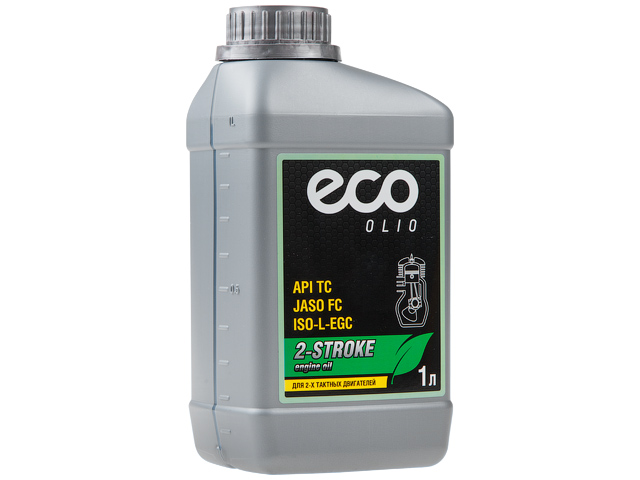 Масло моторное 2-х тактное ECO 1 л ( JASO FC,  API TC, ISO-L-EGC,) (OM2-21)
