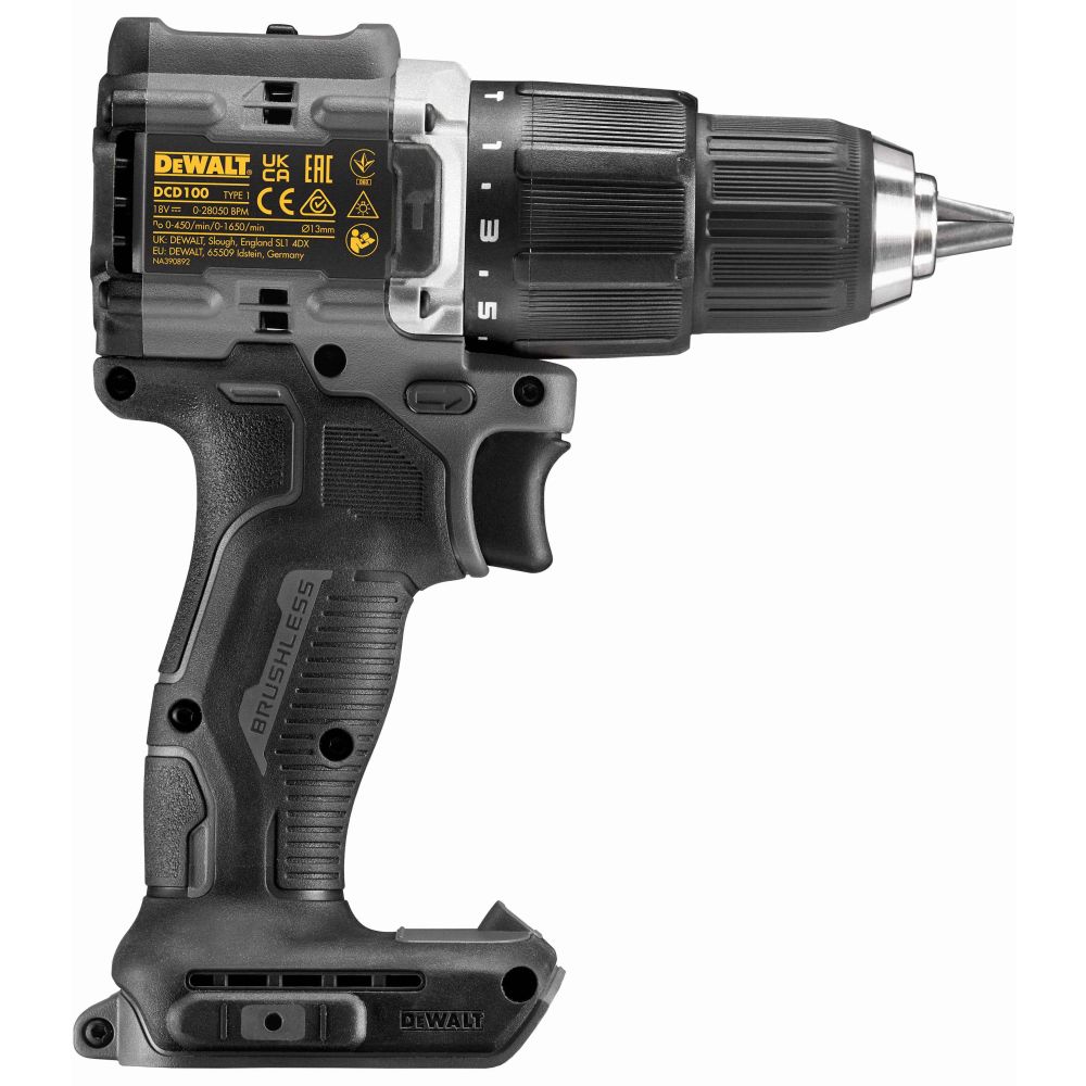 Шуруповерт аккумуляторный DeWalt DCD100M2T (2 акк., з/у), кейс