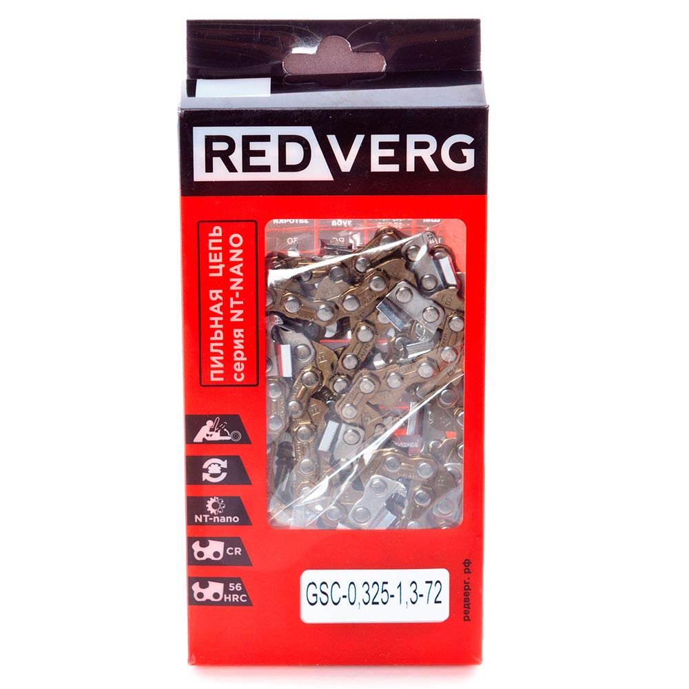Цепь REDVERG 72зв, 325, 1,3 мм (зуб NT-нано)