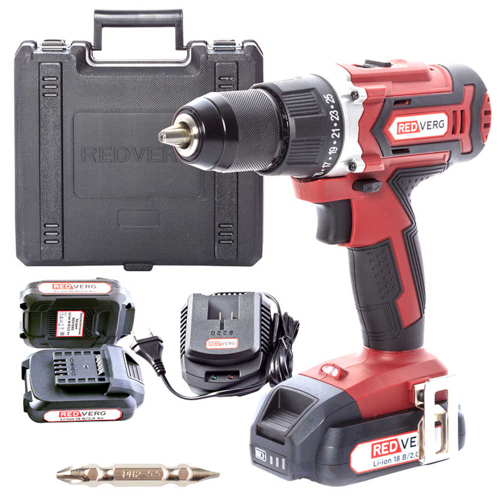 Шуруповерт аккумуляторный REDVERG RD-S18/U