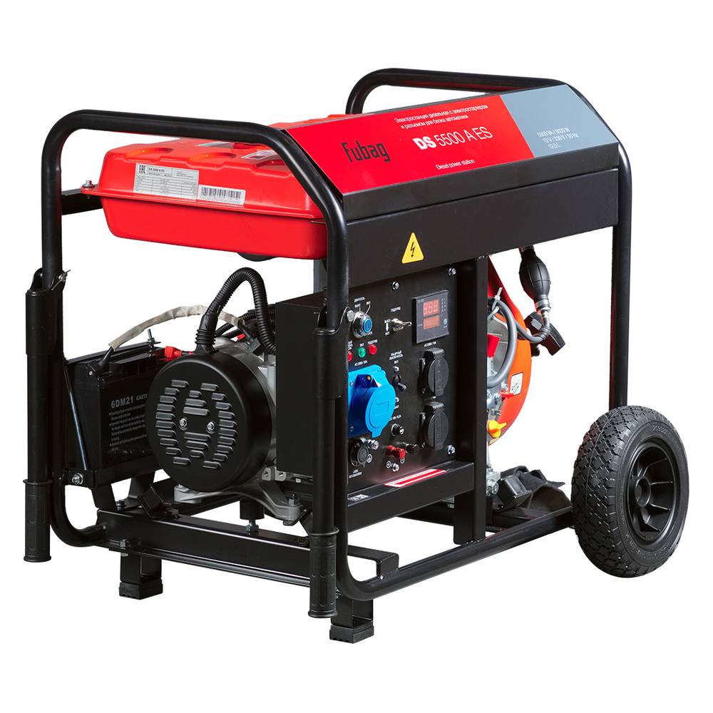 Генератор дизельный Fubag DS 5500 A ESс электростартером и коннектором автоматики