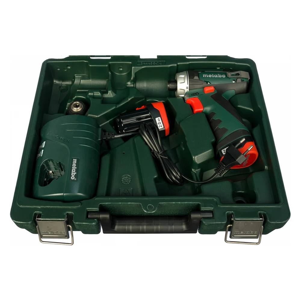 Шуруповерт аккумуляторный Metabo PowerMaxx BS Basic Set+набор бит