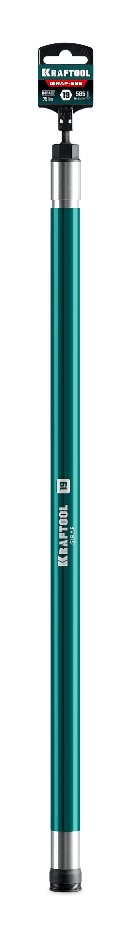 KRAFTOOL GIRAF, 19 мм (М12), 585 мм, экстрадлинная ударная бита с торцовой головкой (26198-19)