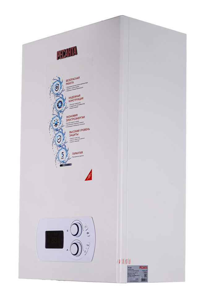 Газовый настенный двухконтурный котел ГК-24 Ресанта