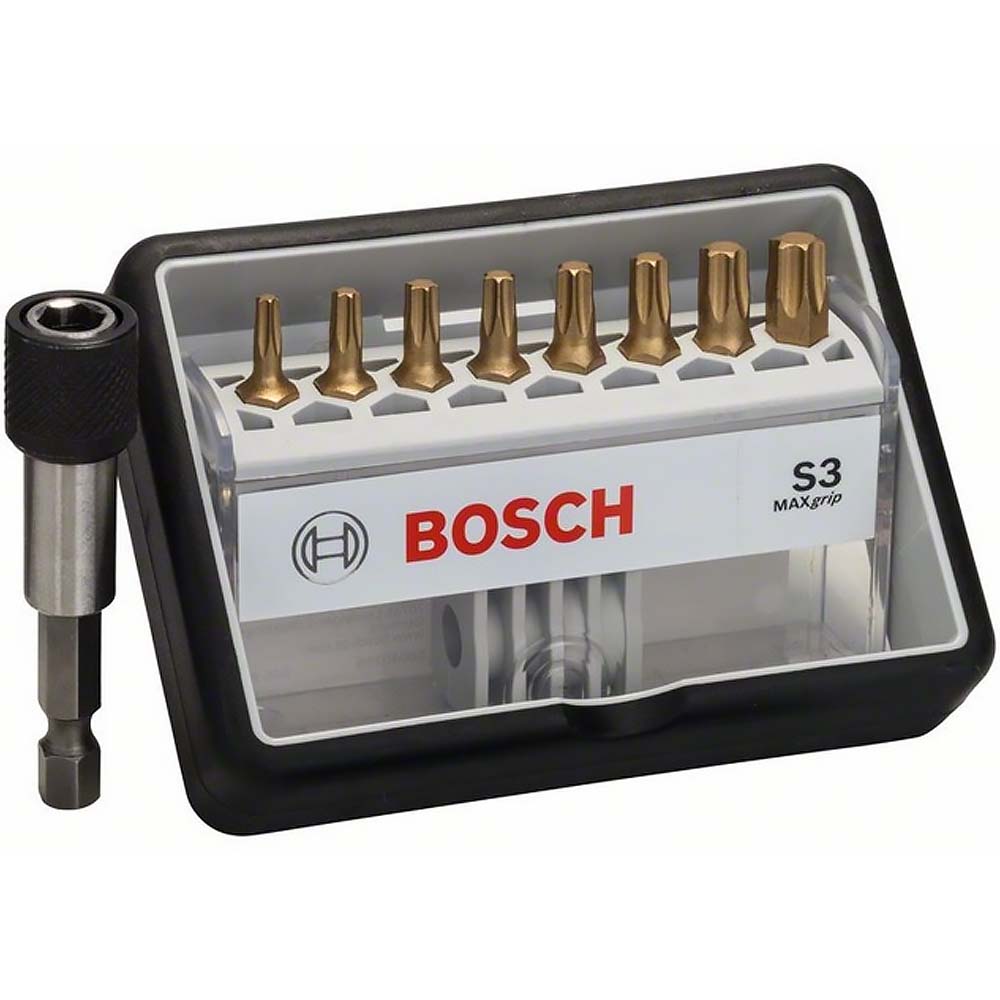 Набор бит Bosch 8шт TIN+держатель T 25мм Robust Line (576)