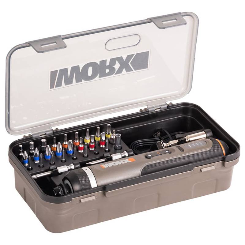 Отвертка аккумуляторная WORX WX242, 4В, 5Нм, 2Ач, набор оснастки