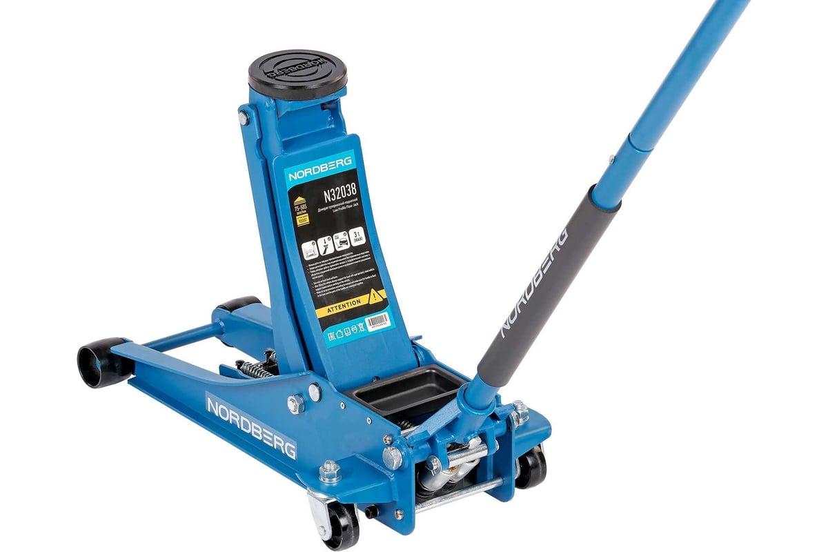 Домкрат подкатной 3 т, супернизкий подхват NORDBERG N32038