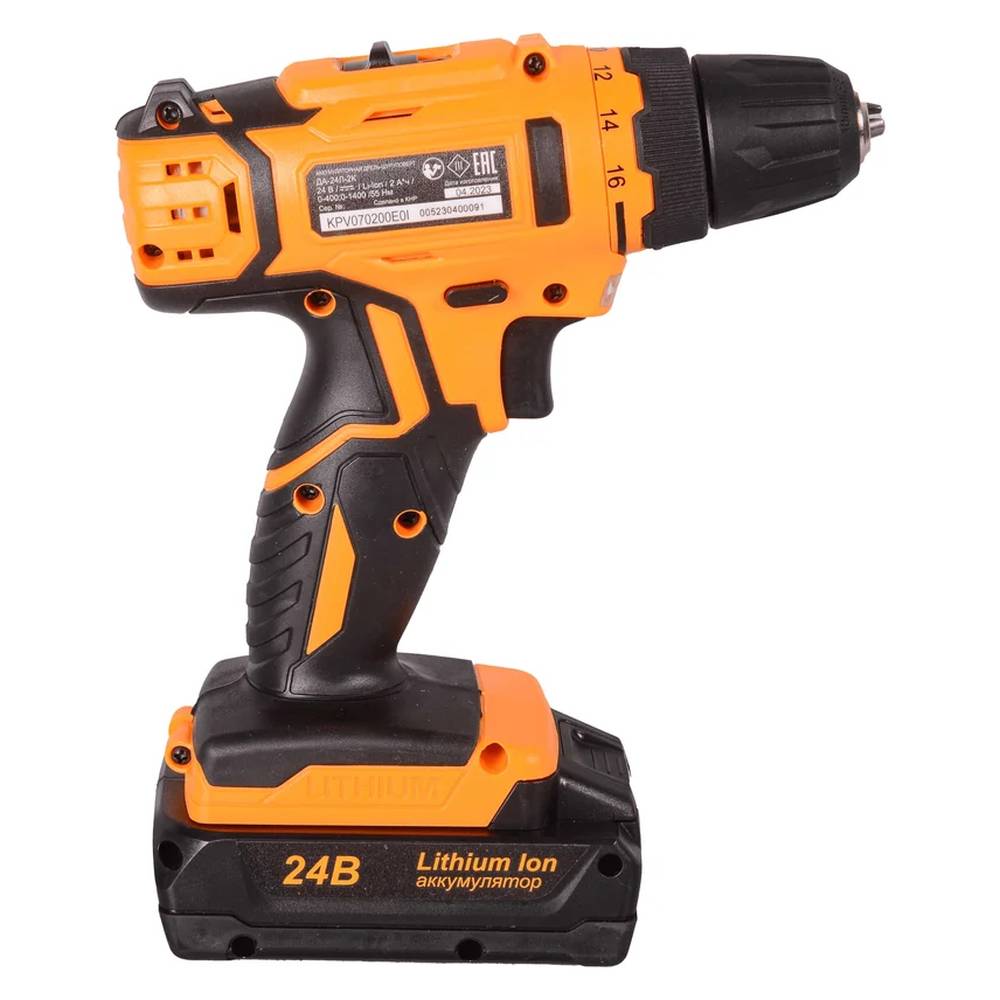 Шуруповерт аккумуляторный Вихрь ДА-24Л-2к (2,0 А/ч)