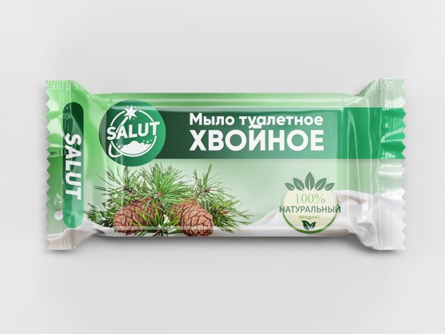 Мыло туалетное ХВОЙНОЕ 100 г, в цв. обертке