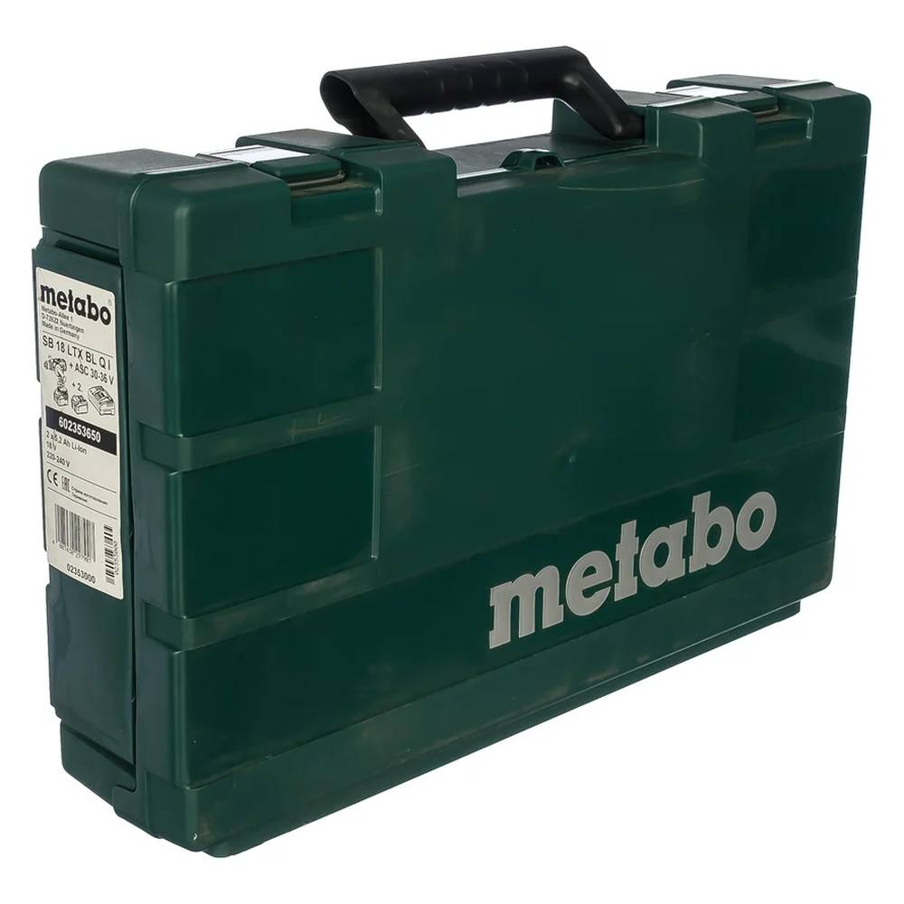 Шуруповерт аккумуляторный ударный Metabo SB 18 LTX BL Q I