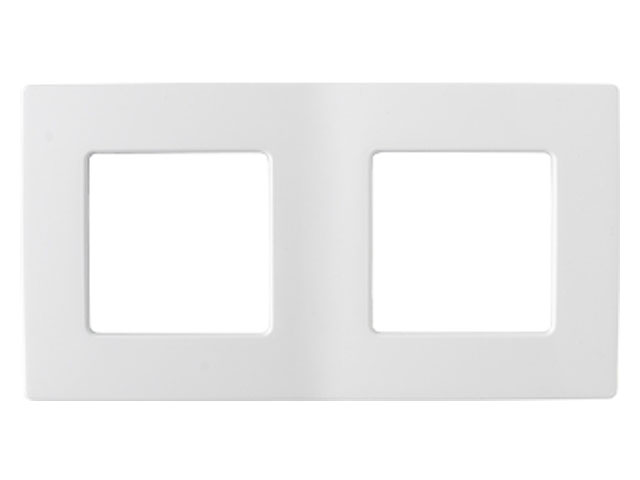 Рамка 2-местная белая, Мастер, BYLECTRICA (153х80х8,5 мм) (ЮЛИГ.735212.372)