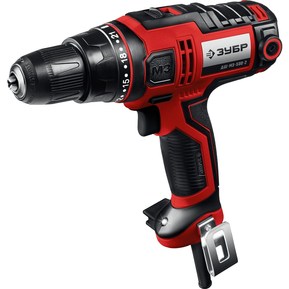 Дрель-шуруповерт сетевая ЗУБР ДШ-М3-500-2