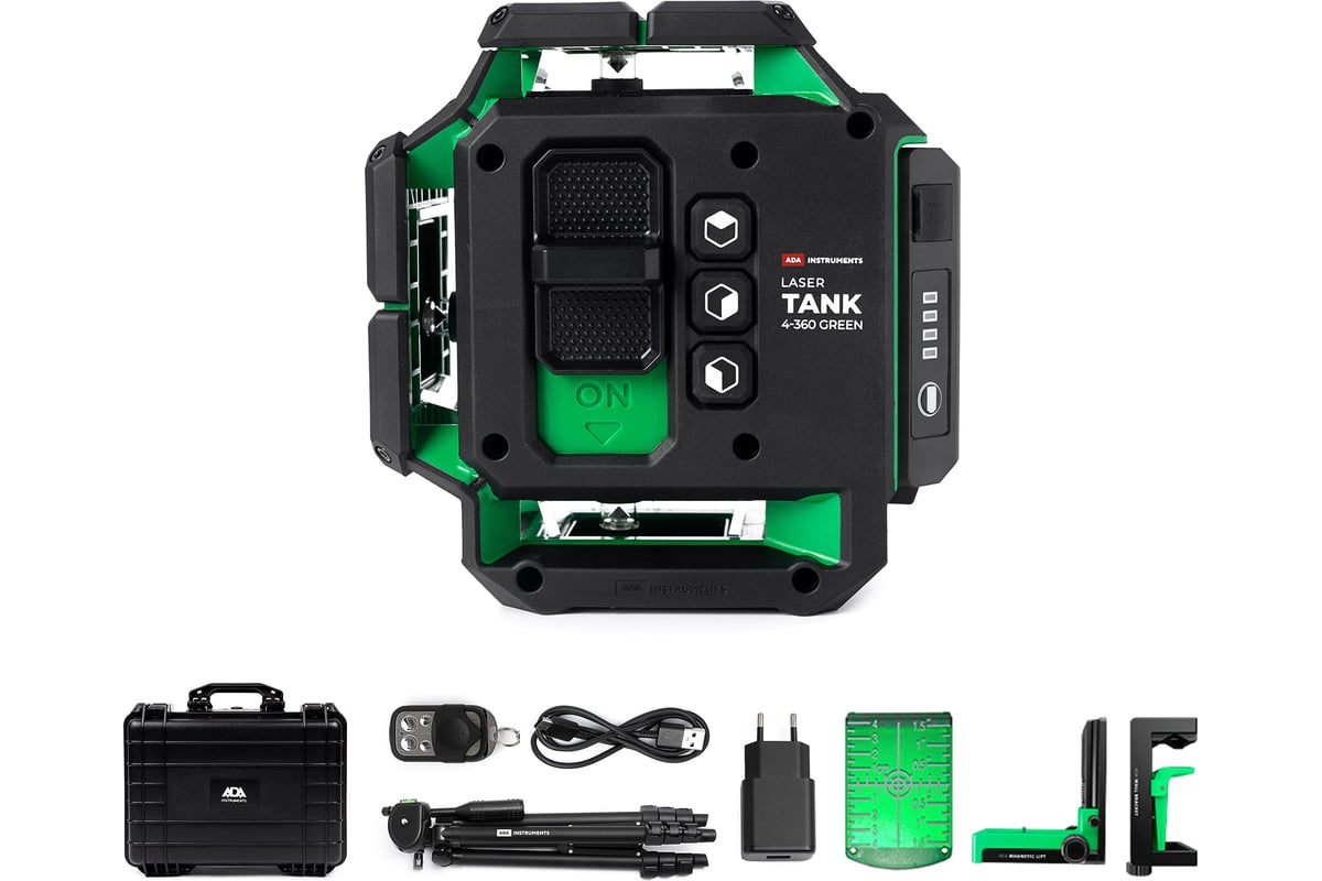 Уровень лазерный ADA LaserTANK 4-360 GREEN Ultimate Edition