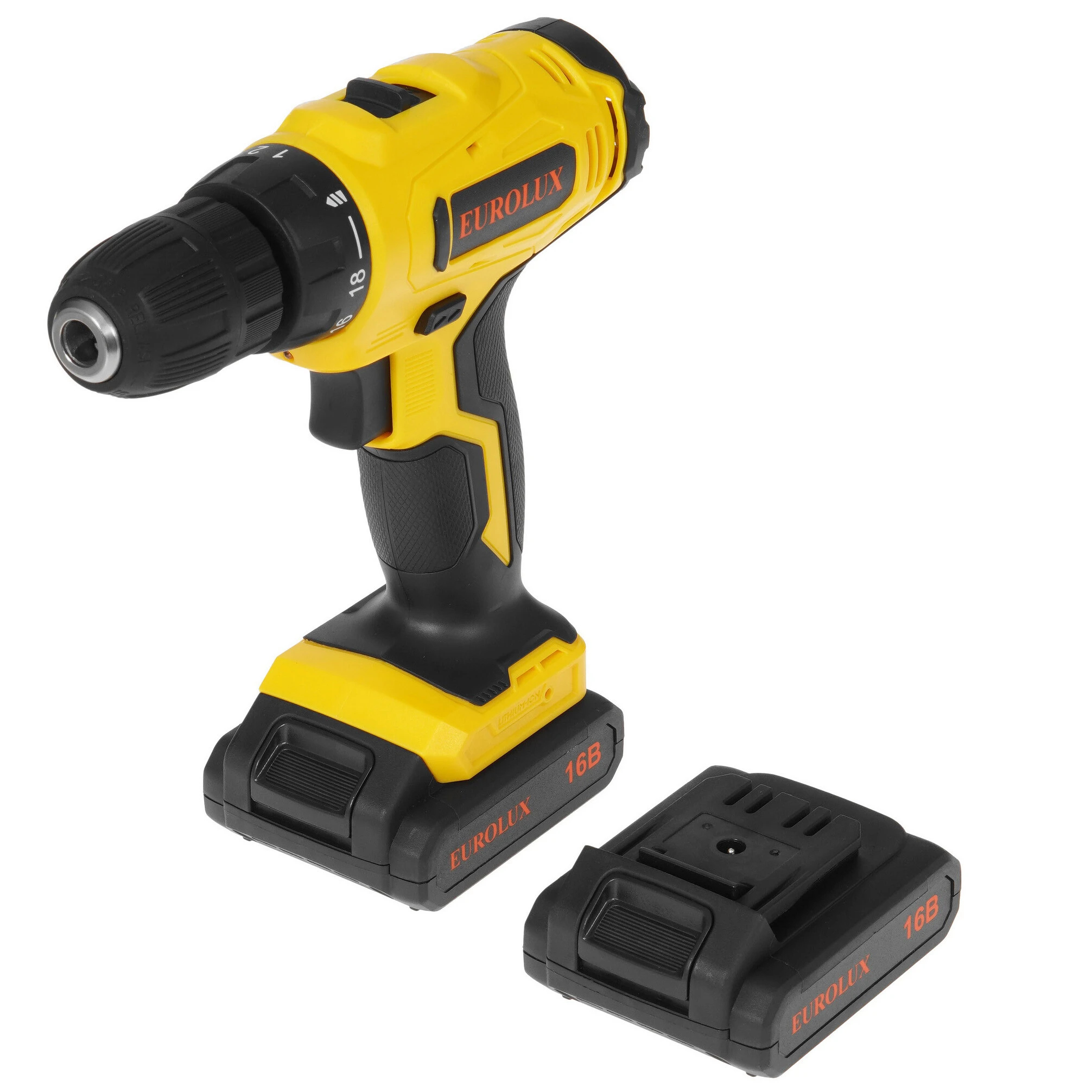 Дрель-шуруповерт аккумуляторная Eurolux ДА-16/2Li