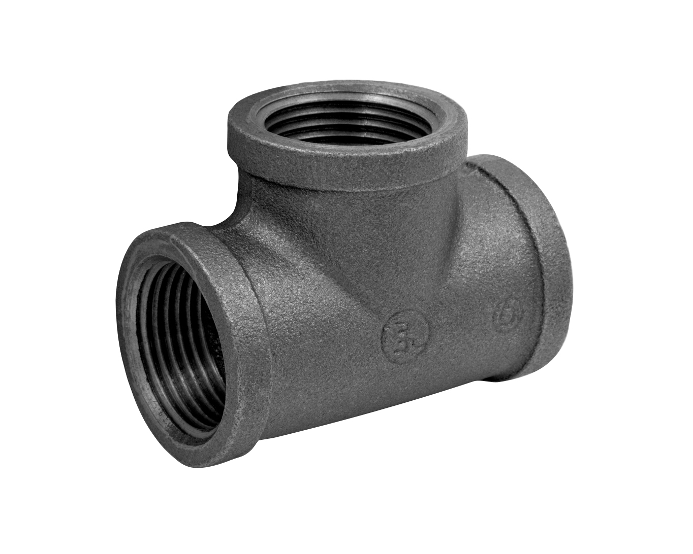 Тройник 1/2" чугун черн., AV Engineering