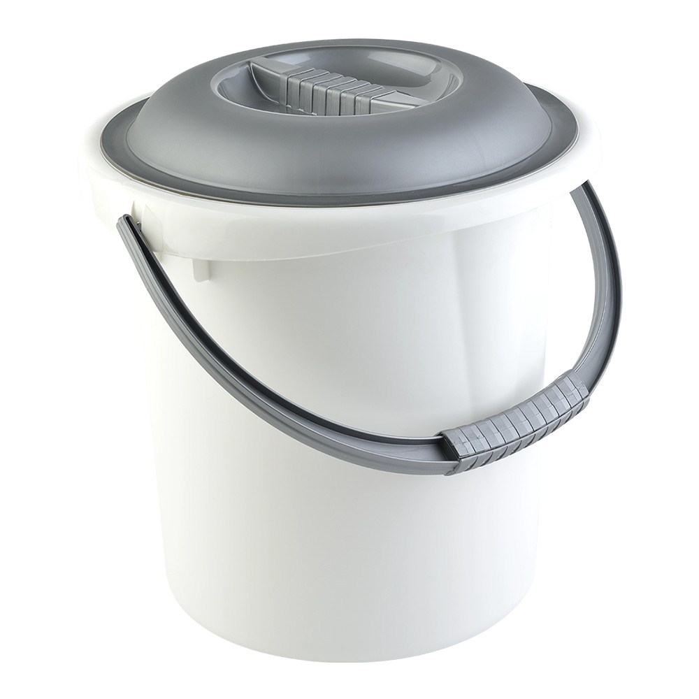 Ведро с крышкой, пласт., 13 л., POBEDA (P1K1301)