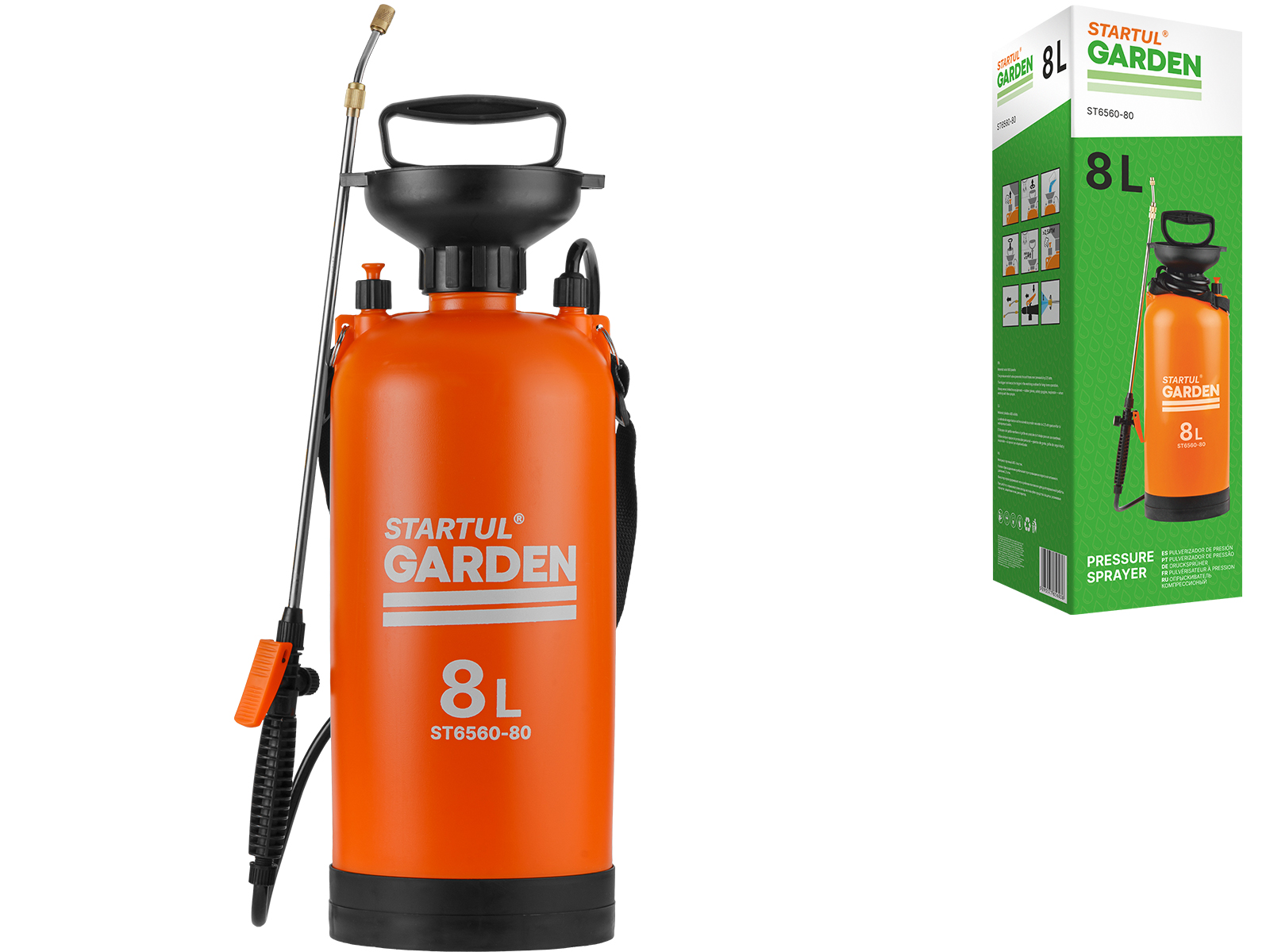 Опрыскиватель компрессионный 8л STARTUL GARDEN (ST6560-80)