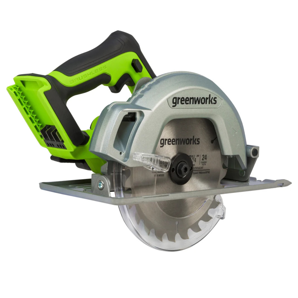 Пила циркулярная Greenworks GD24CS (без АКБ и ЗУ)