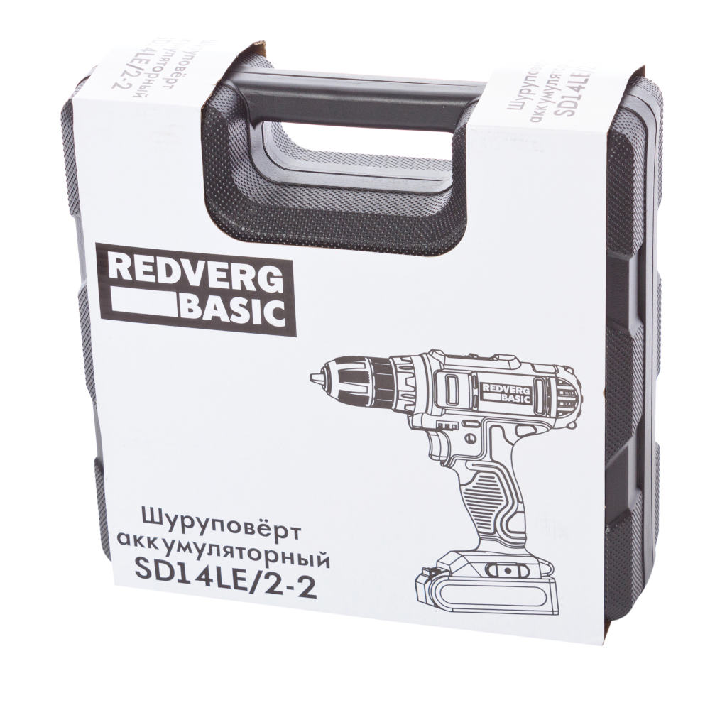 Шуруповерт аккумуляторный REDVERG Basic SD14LE/2-2