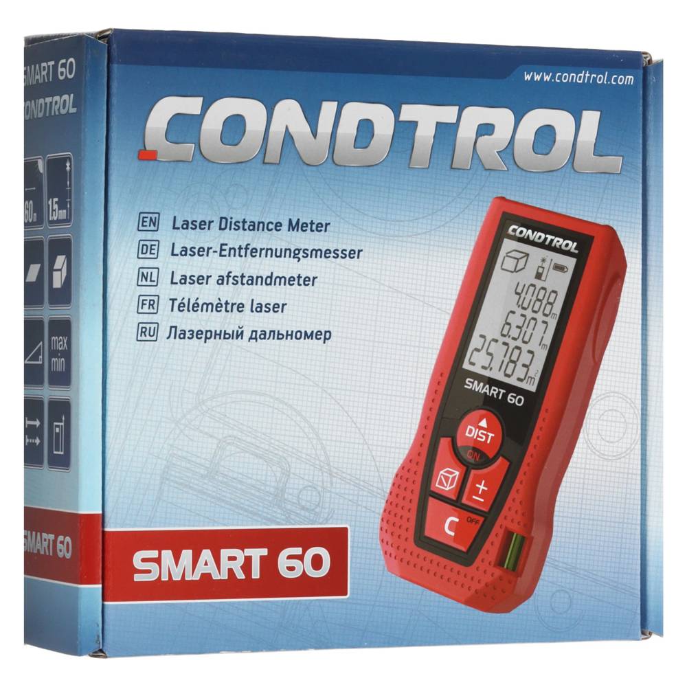 Измеритель длины лазерный CONDTROL Smart 60